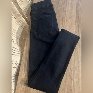 Express Dark Wash Mid Rise Jeans Legging Jegging Size 8